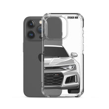 Load image into Gallery viewer, Silver 6th Gen Camaro ZL1 - iPhone Case