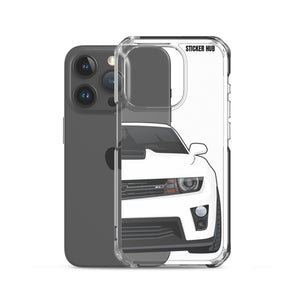 White 5th Gen Camaro ZL1 - iPhone Case