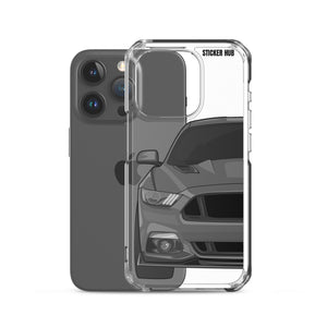 Gray 15-17 Mustang 5.0 - iPhone Case