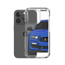 Load image into Gallery viewer, Lightning Blue Mustang GT350 - iPhone Case