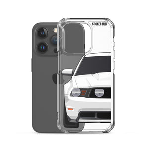 White 11-12 Mustang 5.0 - iPhone Case