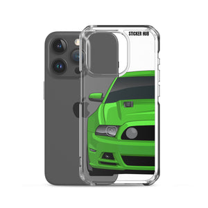 Green 13-14 Mustang 5.0 - iPhone Case