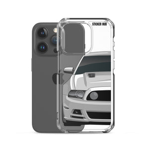 Silver 13-14 Mustang 5.0 - iPhone Case