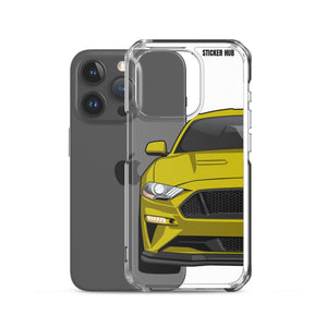 Yellow 18-21 Mustang 5.0 - iPhone Case