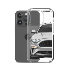 Silver 18-21 Mustang 5.0 - iPhone Case