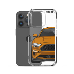 Orange 18-21 Mustang 5.0 - iPhone Case