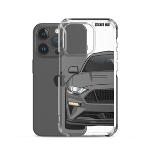 Gray 18-21 Mustang 5.0 - iPhone Case