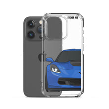 Load image into Gallery viewer, Laguna Blue C7 Corvette Z06 - iPhone Case