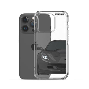 Black C7 Corvette Z06 - iPhone Case