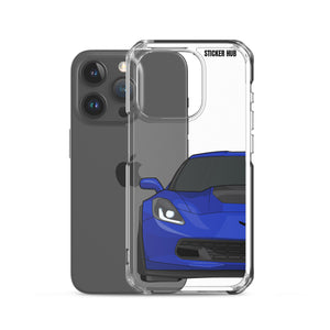 Admiral Blue C7 Corvette Z06 - iPhone Case