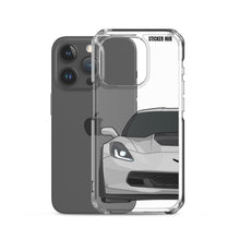 Load image into Gallery viewer, Silver C7 Corvette Z06 - iPhone Case