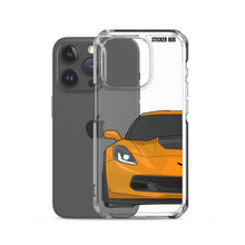 Load image into Gallery viewer, Sebring Orange C7 Corvette Z06 - iPhone Case