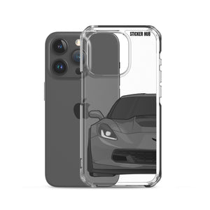 Gray C7 Corvette Z06 - iPhone Case