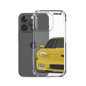 Velocity Yellow C6 Corvette Z06 - iPhone Case