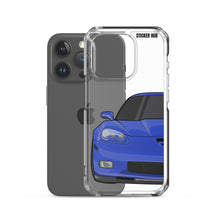 Load image into Gallery viewer, LeMans Blue C6 Corvette Z06 iPhone Case