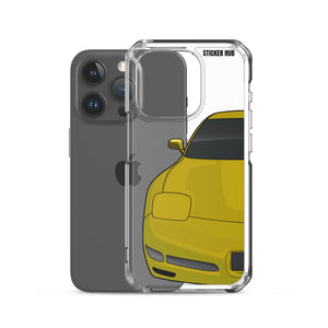 Millennium Yellow C5 Corvette Z06 - iPhone Case