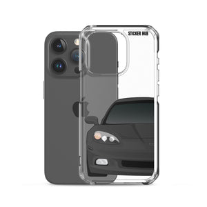 Black C6 Corvette - iPhone Case