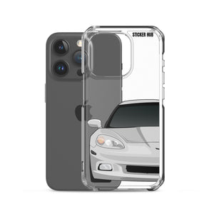 Silver C6 Corvette - iPhone Case