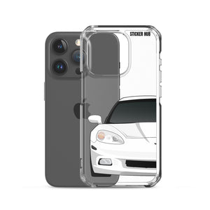 White C6 Corvette - iPhone Case