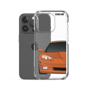 Sunset Orange C6 Corvette - iPhone Case