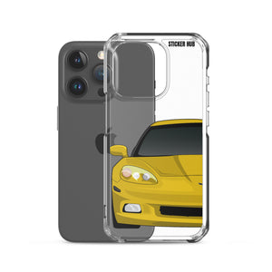 Velocity Yellow C6 Corvette - iPhone Case