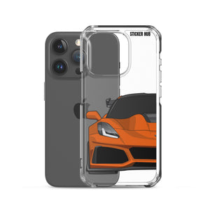 Orange C7 Corvette Zr1 - iPhone Case