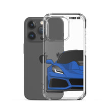 Load image into Gallery viewer, Elkhart Blue C7 Corvette Zr1 - iPhone Case