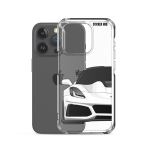 White C7 Corvette Zr1 - iPhone Case