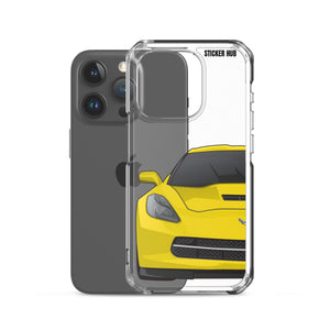 Velocity Yellow C7 Corvette Stingray - iPhone Case