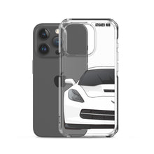 Load image into Gallery viewer, White C7 Corvette Stingray - iPhone Case