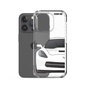 White C7 Corvette Stingray - iPhone Case