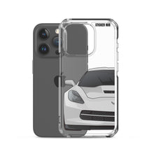 Load image into Gallery viewer, Silver C7 Corvette Stingray - iPhone Case