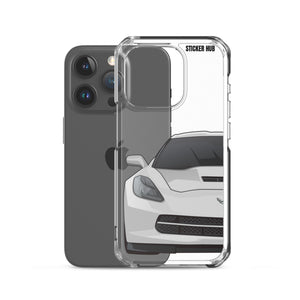 Silver C7 Corvette Stingray - iPhone Case