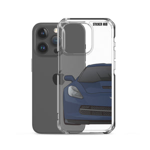 Night Race Blue C7 Corvette Stingray -iPhone Case