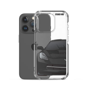 Black C7 Corvette Stingray - iPhone Case