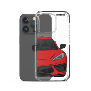 Torch Red C8 Corvette - iPhone Case