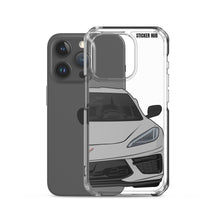 Load image into Gallery viewer, Silver C8 Corvette - iPhone Case