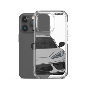 Silver C8 Corvette - iPhone Case