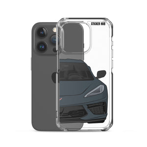 Shadow Gray C8 Corvette - iPhone Case