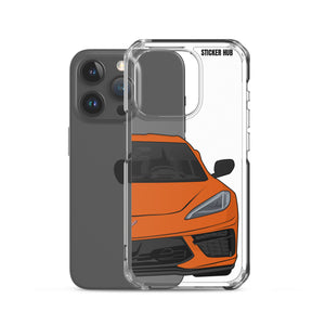 Sebring Orange C8 Corvette - iPhone Case