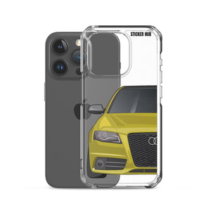 Yellow B8 Audi S4 - iPhone Case