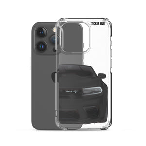 Black Charger Hellcat (Widebody) - iPhone Case