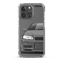 Load image into Gallery viewer, Gray R34 Nissan GTR - iPhone Case