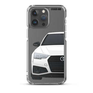 White B9 Audi S4 "Facelift" - iPhone Case