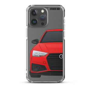 Red B9 Audi S4 "Facelift" - iPhone Case