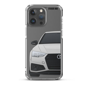 Silver B9 Audi S4 "Facelift" - iPhone Case