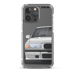 Silver BMW E36 - iPhone Case