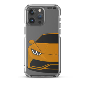 Orange Lamborghini Huracan - iPhone Case