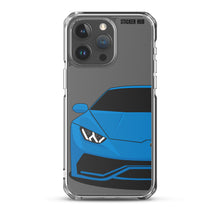 Load image into Gallery viewer, Blue Lamborghini Huracan - iPhone Case