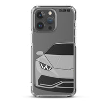 Load image into Gallery viewer, Silver Lamborghini Huracan - iPhone Case